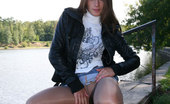 ePantyhose Land 560321 Silvia Bold Lass Flashing Her Crotch And Butt Outdoors Thru Ultra Shiny Pantyhose ePantyhose Land
