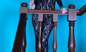 ePantyhose Land 560782 Keith Dark-Haired Stunner Stuffs Her Hairy Pussy Thru Her Black Lacy Bodystocking ePantyhose Land
