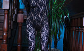 ePantyhose Land 560782 Keith Dark-Haired Stunner Stuffs Her Hairy Pussy Thru Her Black Lacy Bodystocking ePantyhose Land
