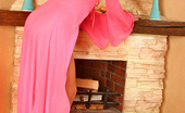 ePantyhose Land 560963 Laura Teasing Chick In Flesh-Colored Pantyhose And Pink Robe Is A Real Temptress ePantyhose Land
