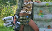 ePantyhose Land 561008 Liloo Hot Chick In Sexy Pantyhose Craving For Victory While Playing Paint Ball ePantyhose Land
