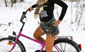 ePantyhose Land 561076 Tina Steamy Chick In Flesh-Colored Pantyhose Going For A Ride In Winter Weather ePantyhose Land
