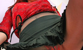 ePantyhose Land 561310 Keegan Upskirt Redhead Gal In Smooth Black Pantyhose Exposing Her Round-Shaped Ass ePantyhose Land

