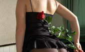 ePantyhose Land 561416 Gwendolen Cutie Fondling Her Legs With Beautiful Rose Without Taking Off Her Nylons ePantyhose Land
