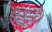 ePantyhose Land 561512 Doris Voluptuous Chick Fitting On Her Lovely Dress And Matching Silky Pantyhose ePantyhose Land
