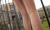 ePantyhose Land 561609 Milissa Vivacious Blonde Girlie In Barely There Pantyhose Flashing Upskirt Outdoors ePantyhose Land
