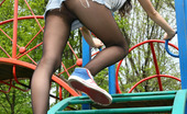 ePantyhose Land 561780 Lara Sassy Girl Gets To Nasty Outdoor Upskirt Tease In Her Barely Black Tights ePantyhose Land
