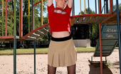 ePantyhose Land Rachel Frisky Babe In Barely Black Pantyhose Doing Some Exercises At Sports Ground ePantyhose Land
