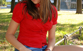 ePantyhose Land 562282 Gloria Brightly Dressed Girl Showing She’S Wearing No Panties Under Her Matte Hose ePantyhose Land
