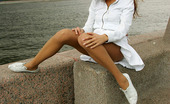 ePantyhose Land 562315 Julia Stunningly Beautiful Gal Teasing With Her Flying Skirt And Smooth Pantyhose ePantyhose Land
