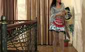 ePantyhose Land 562939 Edna Nasty Maid Brings A Basket Of Tights Pleasing Herself With Pantyhosed Hands ePantyhose Land
