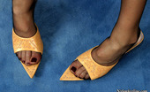 Nylon Feet Line 563362 Linda Steamy Gal Fervently Licking Her Pantyhosed Feet Embellished With Bracelets Nylon Feet Line
