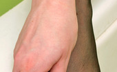 Nylon Feet Line 563496 Emmie Playful Babe Taking Steamy Bath Right In Her Black Sheer-To-Waist Pantyhose Nylon Feet Line

