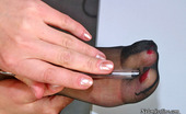 Nylon Feet Line 563508 Laura Nasty Blonde Babe In Silky Tights Aching To Kiss Her Lovely Nyloned Toes Nylon Feet Line
