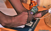Nylon Feet Line 563529 Dolores Extremely Seductive Beauty Giving Her Pantyhose Clad Feet Great Work-Out Nylon Feet Line
