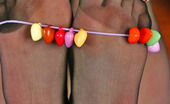Nylon Feet Line 563542 Essie Pig-Tailed Babe Can Set Any Male On Fire While Teasing With Her Lacy Tights Nylon Feet Line
