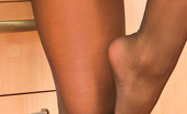 Nylon Feet Line 563578 Bella Naughty Brunette In Silky Pantyhose Revealing Nasty Sides In The Kitchen Nylon Feet Line
