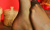 Nylon Feet Line 563678 Jakline Irresistibly Sexy Chick Rubbing Her Pantyhosed Feet Against Various Objects Nylon Feet Line
