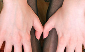 Nylon Feet Line 563685 Emmie Redhead Cutie Fondling Her Pantyhose Clad Pussy In All Positions Possible Nylon Feet Line
