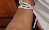 Nylon Feet Line 563694 Tina & Laura Lusty Babe Tempting Hot Gal Dangling Her High Heel Shoes Before Nylon Game Nylon Feet Line
