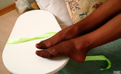 Nylon Feet Line 563718 Kate Long-Legged Babe Giving A Glimpse Of Her Rounded Tits And Her Nyloned Feet Nylon Feet Line

