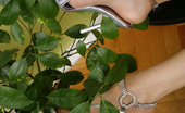 Nylon Feet Line 563799 Milana Sizzling Hot Brunette Wraps Her Nyloned Feet Around Her Favorite Plush Toy Nylon Feet Line
