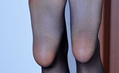Nylon Feet Line 564175 Mishelle Doll-Faced Cutie Masturbates With A Dildo Boasting Her Smooth Nyloned Feet Nylon Feet Line
