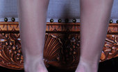 Nylon Feet Line 564182 Bessy Lovely Babe Takes Off Her Mules To Show Off And Suck Her Own Nyloned Toes Nylon Feet Line
