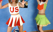Pantyhose 1 564459 Erika & Tina Sporty Cheerleaders Slipping Their Heads Into Shiny Flesh-Colored Pantyhose Pantyhose 1
