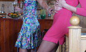 Pantyhose 1 564516 Gertie & Nora Doll-Faced Lezzie Tonguing A Babe’S Sweet Box Clad In Soft Silky Pantyhose Pantyhose 1
