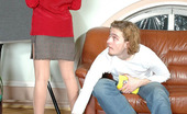 Pantyhose Line 565199 Alice & Mike Curious Dude Trying To Look Under Short Skirt Of Sexy Chick In Silky Tights Pantyhose Line
