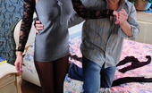 Pantyhose Line 565323 Amelia & Nicholas Nylon Addicted Couple Plays With Several Pairs Of Tights Before Hot Scoring Pantyhose Line
