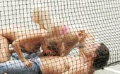 X Group Sex 569781 Sexy Pornstars Saana And Sativa Double Teaming On The Tennis Court To Take On A Rock Hard Shaft X Group Sex
