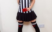 UK Teaze 570300 Lexi Lexi Is A Referee Who Is Handing Out Red Cards To The Naughty Football Boys UK Teaze
