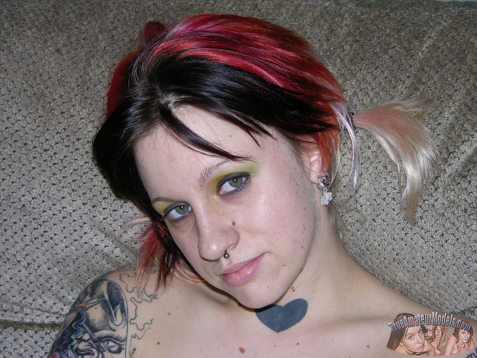 True Amateur Models Jay Jay Death Metal Headbanger Teen With Tattoos Modeling Nude 161796