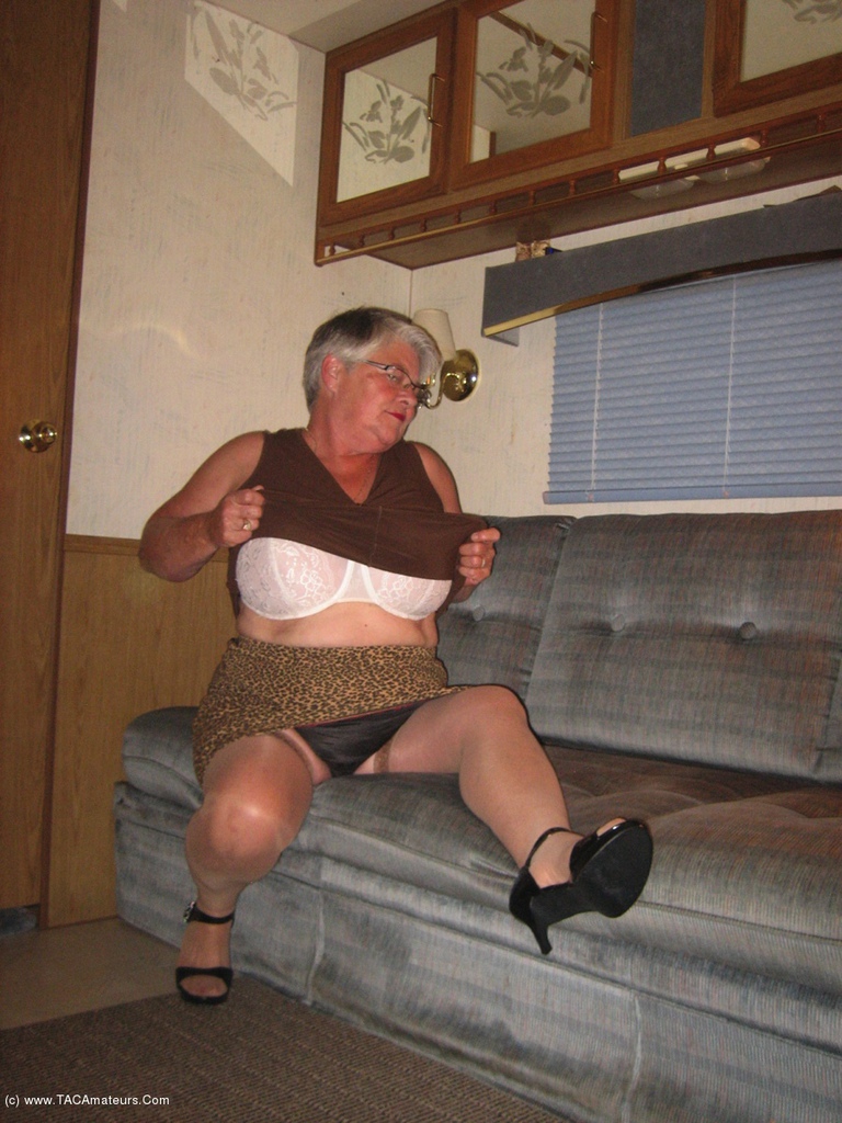 TAC Amateurs Relaxing Relaxing At My Recreational Trailer, I Just Had To Get Into A Sexy Skirt And Show You My Mature Horny Self..