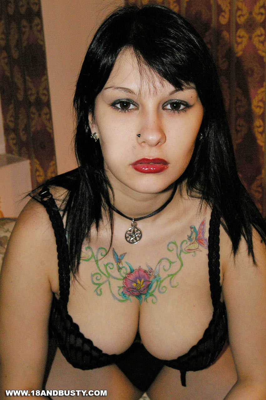 18 And Busty Jennique Stunning Pierced Busty Amateur Teen With Tattoos Exposing Her Slim Gorgeous Body 385065 pic photo