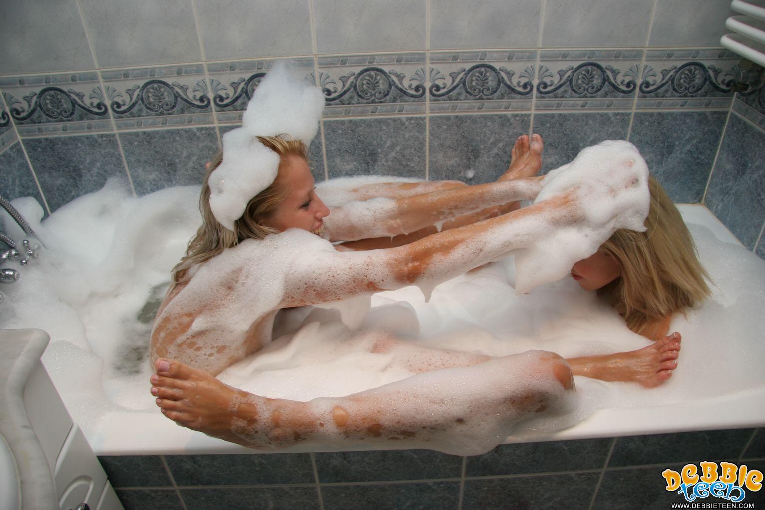 Debbie Teen Debbie Teen Debbie and lesbian teen in tub 456133 photo